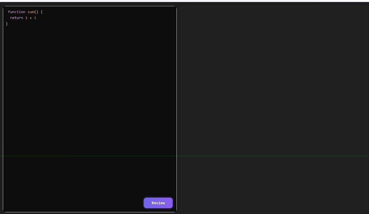 Editor + review UI